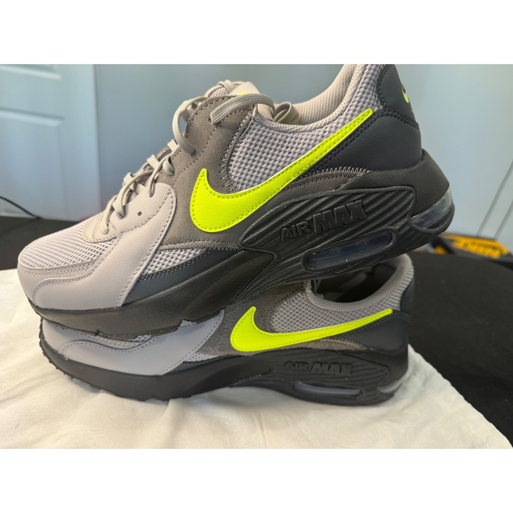 Nike Air Max Excee Mens 11 Grey Volt Black Sneakers FZ5486-007